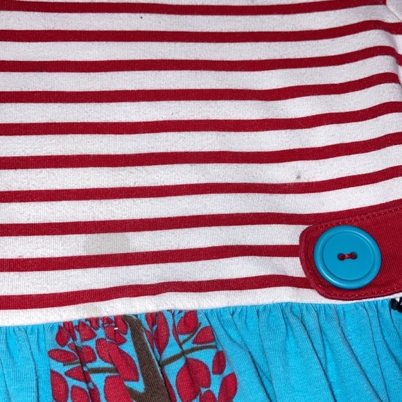 KELLY'S KIDS RED PRINT KNIT DRESS WITH LITTLE RED RIDING HOOD *SIZE 5/6 - Picture 7 of 9